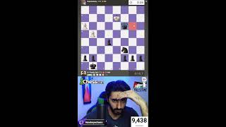 NO OVERTHINKING 1000 in Blitz  chesslivestream shorts [upl. by Euqinomad]