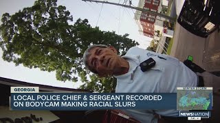 Georgia police chief sergeant resign after bodycam footage showing them using racial slurs surfaces [upl. by Pfosi]