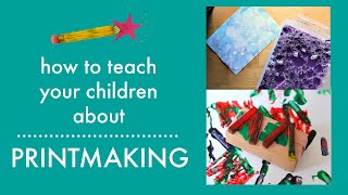 Printmaking art activities for children  ART LESSONS FOR KIDS [upl. by Jaban]