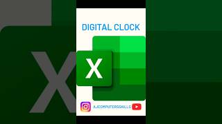 Digital Clock ⏰️ in excel excel exceltricks exceltech exceltutorial exceltraining trending [upl. by Hambley323]