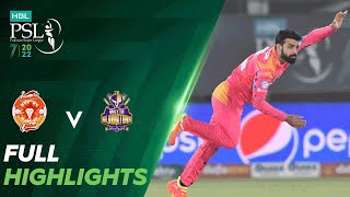 Full Highlights  Islamabad United vs Quetta Gladiators  Match 10  HBL PSL 7  ML2T [upl. by Stelu]