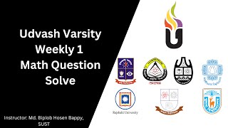 UDVASH VarsityA Weekly Exam 01 Math Solution  VAP 2024  Chapter2। সরলরেখা  Mcq  Written [upl. by Maynord575]