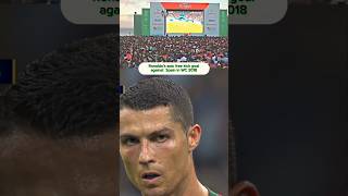 Cristiano Ronaldos Unbelievable Free Kick Goal against Spain in WC 2018 footballshorts shorts [upl. by Lubbi]