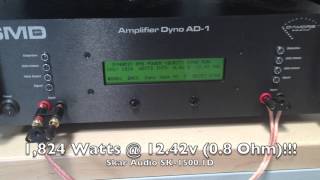 Tested Skar Audio SK15001D quot1500 Wattquot Car Audio Amplifier w SMD Amp Dyno AD1 [upl. by Bernardine]