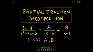 ❖ Partial Fraction Decomposition  Example 1 ❖ [upl. by Alysoun]