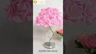 Pink White colorful Rose Flower Desk Night lightlightingmanufacturer light factory home [upl. by Libbna]