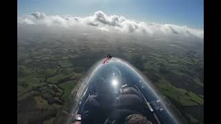 AutoGyro Calidus over UK patchwork landscape [upl. by Atorod846]