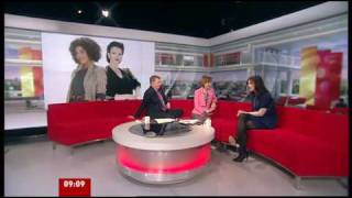 Dervla Kirwan on BBC Breakfast 11 February 2010 [upl. by Nayb]