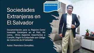 Sociedades Extranjeras en El Salvador [upl. by Waiter]