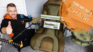 How to Turn ANY Fishing Chair into a Feeder Chair  Korum Any Chair Adaptor Range [upl. by Eimilb]