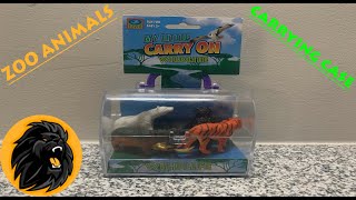 Zoo Animal Toys Box 🐯 Tiger Rhino Gorilla Jungle Toy Set Surprise  Playing With Plastic Animals [upl. by Lobel]