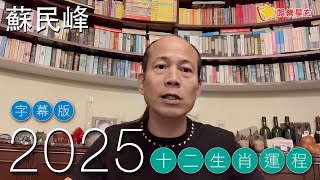 【字幕版】蘇民峰 2025蛇年十二生肖運程 [upl. by Arbuckle464]