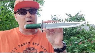 HCG Rambo knife construction and strength [upl. by Eillas905]