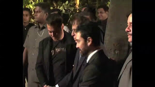 Salman khan and Aamir Khan Together at Imran Khans Reception Party [upl. by Deppy]