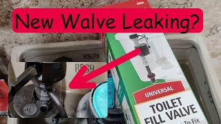 Fluidmaster 400A Toilet Fill Valve Leaking From The Valve Head After Replacing The Valve Easy Fix [upl. by Ennaeel850]