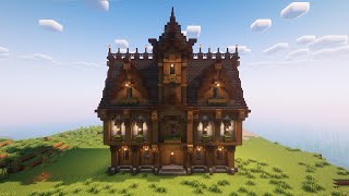 Minecraft Grand Spruce Manor Tutorial [upl. by Nauqet]