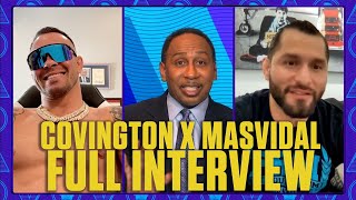 Colby Covington amp Jorge Masvidal go 1on1 on Stephen A’s World [upl. by Wiggins222]