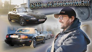 Mazda MX5 NA  Turbopower im Eunos Roadster  MPS Engineering [upl. by Ronnholm]