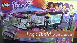 Lets Build  Lego Friends Pop Star Tour Bus Set 41106  Part 1 [upl. by Gisele]