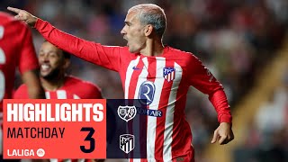 Resumen de Rayo Vallecano vs Atlético de Madrid 07 [upl. by Lubbock]