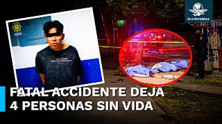 4 muertos y 5 heridos deja automovilista al conducir a exceso de velocidad en Río Churubusco [upl. by Letitia]