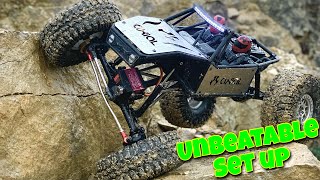 Axial Capra 19 UNBEATABLE SET UP with the Vader Products high clearance skid plate [upl. by Asserrac]