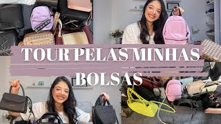 Tour pelas minhas BOLSAS Mostrei todos os detalhes  Arezzo Schutz ZARA e Renner [upl. by Sethrida]