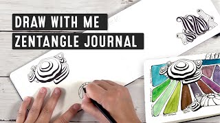 Draw With Me  Zentangle  Daniel Smith Swatch Book Series [upl. by Mikey]