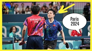 Fan Zhendong vs Tomokazu Harimoto 張本 智和 OG 2024 [upl. by Cayla]