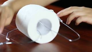 How To Use Clothes Hanger To Hang Your Tissue Rolls amp Paper Towels [upl. by Ikcin837]