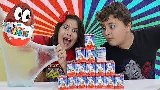 NÃO ESCOLHA O KINDER OVO ERRADO ♥ SLIME CHALLENGE [upl. by Titos]