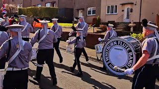 Whitburn Flute Band at their annual Band parade 6thApril 2024 [upl. by Reifinnej191]