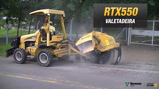 VALETADEIRA RTX550 COM RODA DE CORTE WR524 [upl. by Tomkiel]