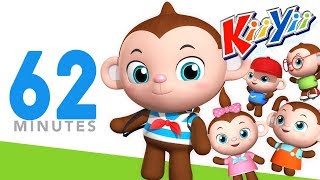 Five Little Monkeys Jumping On The Bed  Plus Lots More Nursery Rhymes  62 Mins from KiiYii [upl. by Cassondra]