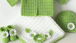 💯 BEAUTIFUL CROCHET DRESS 😍crochet baby dress viralvideo video [upl. by Sumaes]