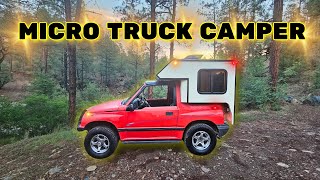 TOUR MY MICRO TRUCK CAMPER Worlds Smallest [upl. by Ydnik]