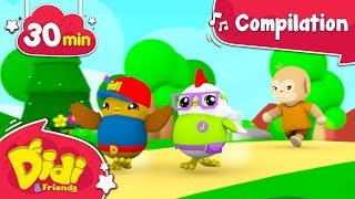 Nursery Rhymes amp Kids Songs Compilation  Didi amp Friends English  Here Comes Mon [upl. by Annaiviv]