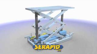 Large Mechanical Scissor Lift Platform  wwwserapidusacom [upl. by Sanfred]