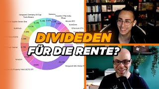 DIVIDENDEN Portfolio für die Rente aufbauen 📊 PORTFOLIO Analyse  Stream Highlights [upl. by Atteras811]