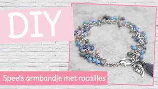 DIY sieraden maken  Speels armbandje met rocailles [upl. by Itsyrc]