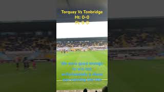 Torquay United draw 00 with Tonbridge with the talking point being a “disallowed” goal nonleague [upl. by Ecnaret]