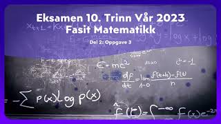 Eksamen 10 Trinn Vår 2023 Del 2 [upl. by Shere]