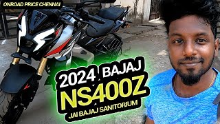 😱Onroad chennai  2024 Bajaj NS400Z Tamil review  Onroad price  Mileage  TopSpeed  MotoUlagam [upl. by Attener]