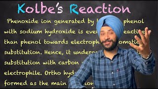 Kolbe Reaction with Mechanism  Organic Chemistry [upl. by Snahc466]