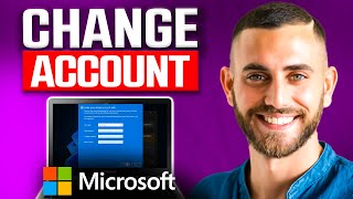 How to Change Microsoft Account in Laptop Windows 11 2024  Easy Guide [upl. by Anaiviv]