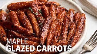 Quick amp Easy Maple Glazed Carrots [upl. by Leuqar653]