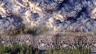 Terrifying Today Yellowstone Geysers Big Explosion Ejects rubbish into the air [upl. by Blakeley]