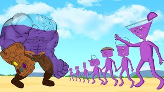 Evolution Of THANOS Vs Evolution Of MONSTER RADIATION  Returning From The Dead SECRET  FUNNY [upl. by Nela]