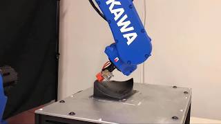 Nonplanar 3D printing using Yaskawa Motoman GP12 [upl. by Parnell432]