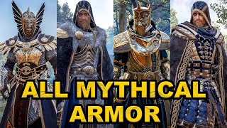 Assassins Creed Valhalla  All Mythical Armor Sets Showcase Male Eivor Version [upl. by Fuchs]